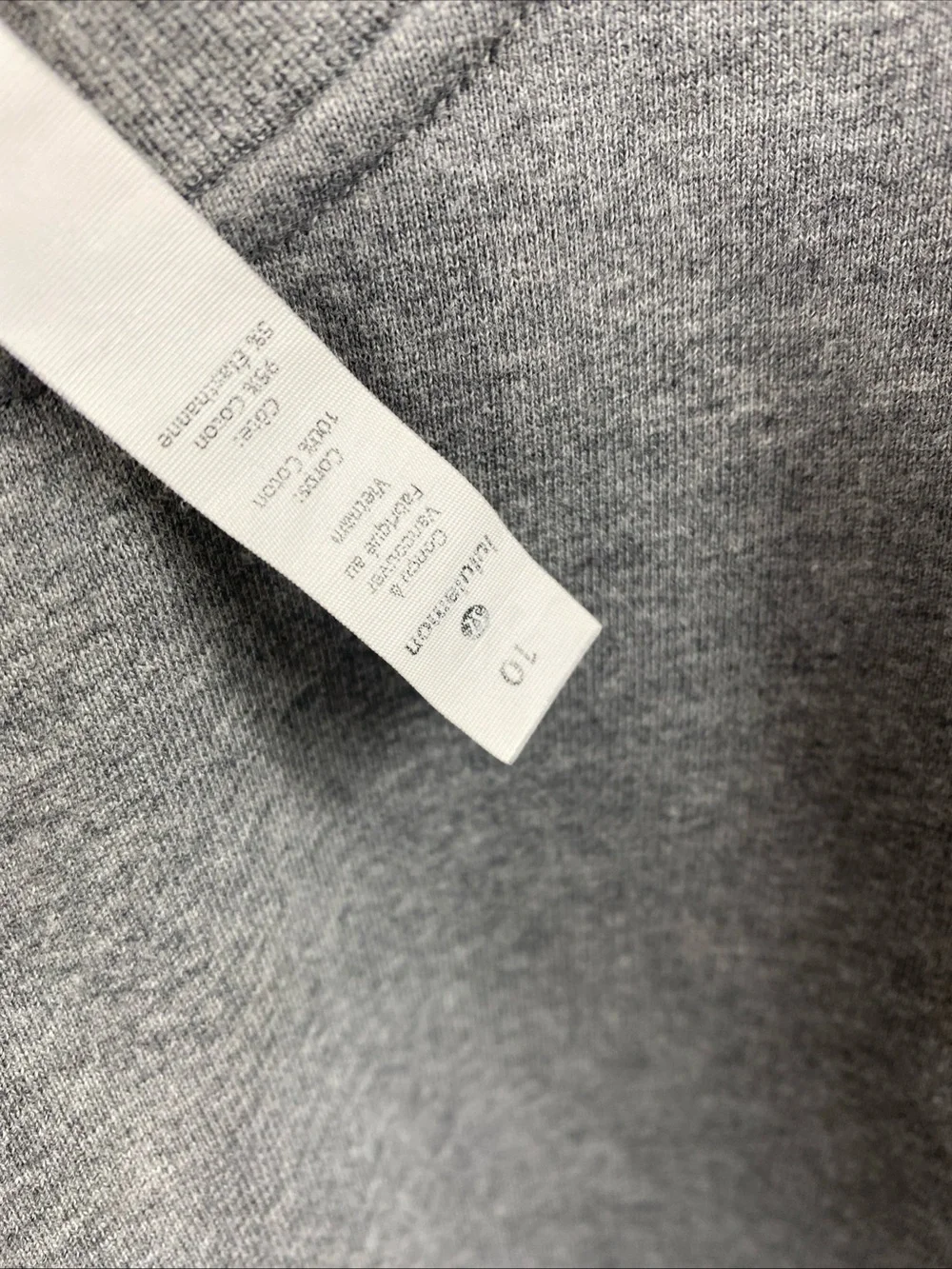 Lululemon Perfectly Oversized Crew Neck Sweatshirt Blue Linen Cotton Terry Sz 10